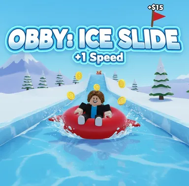 PLay Obby: Ice Slide +1 Speed now!